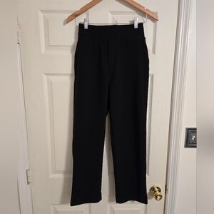 Zenana Black Pants Stretchy Wide Waistband Size Medium